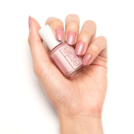 into the nude essie polish nail a-bliss color & pink - - mauve nail