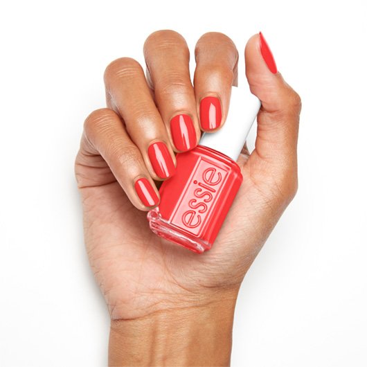 - Red Love With Handmade Essie Nail Polish - Coral