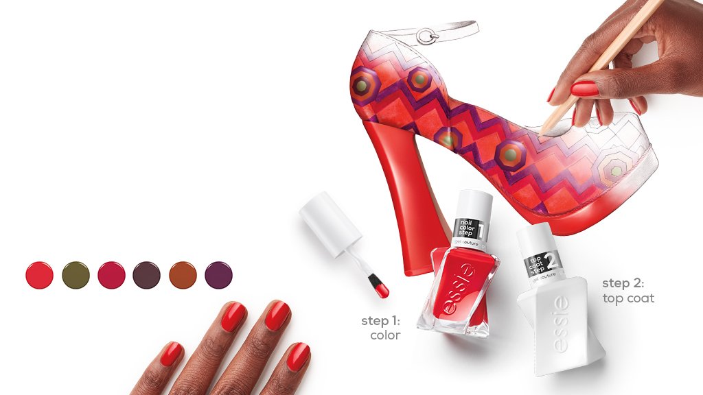 Whats New - Pattern Play Nail Polish - Essie Couture Collection Gel