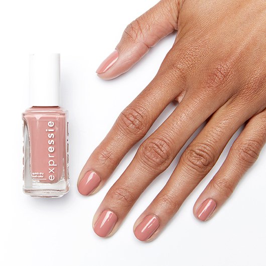dry nude nail quick in checked polish pink - essie -