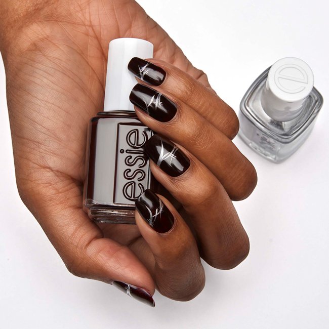 40+ Cool Brown Nail Designs To Try In Fall - The Glossychic | Brown nails  design, Silhouette nails, Brown nails