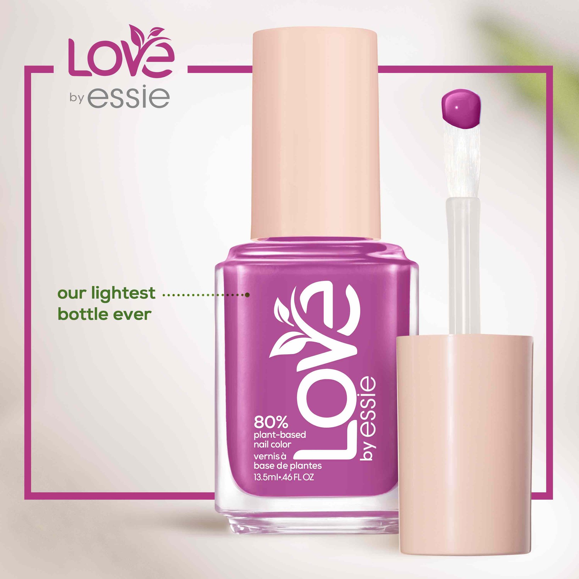 LOVe by essie polish plant-based nail 