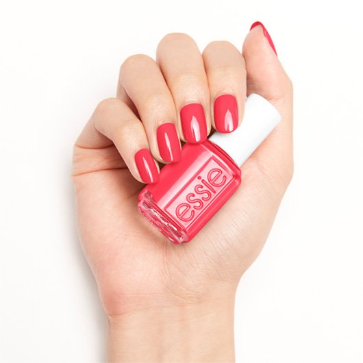 persimmon color nail polish a - nail as button essie cute - pink &