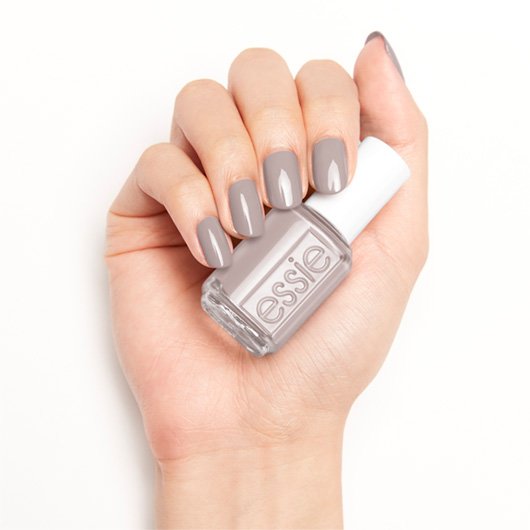 without a stitch - light nail essie & polish color - gray nail