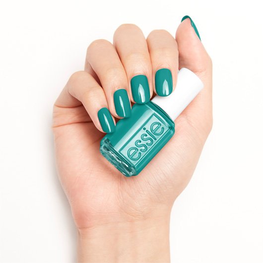 naughty nautical - blue green nail color nail & essie - polish