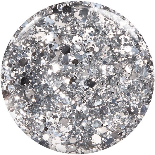Set In Stones - Nail Glitter Color Polish Essie Silver & 