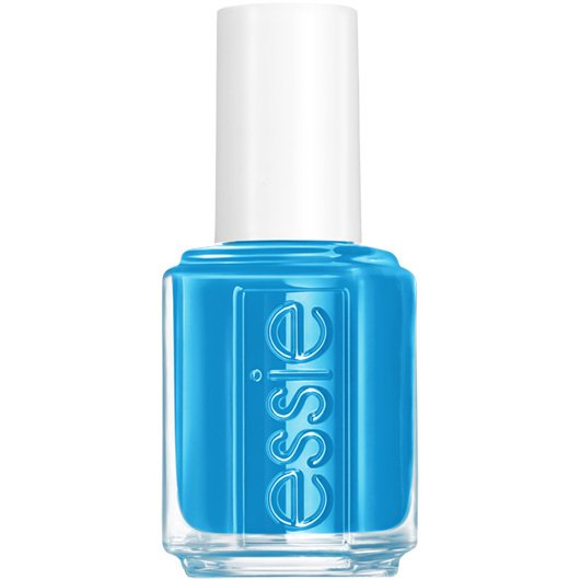 offbeat chic - a vibrant cyan blue vegan nail polish with yellow undertones  - Essie