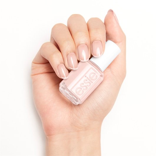 vanity fairest - sheer essie polish pink & color - shimmer pastel nail