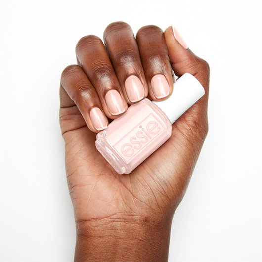 essie - fairest pink - sheer vanity pastel & polish color nail shimmer