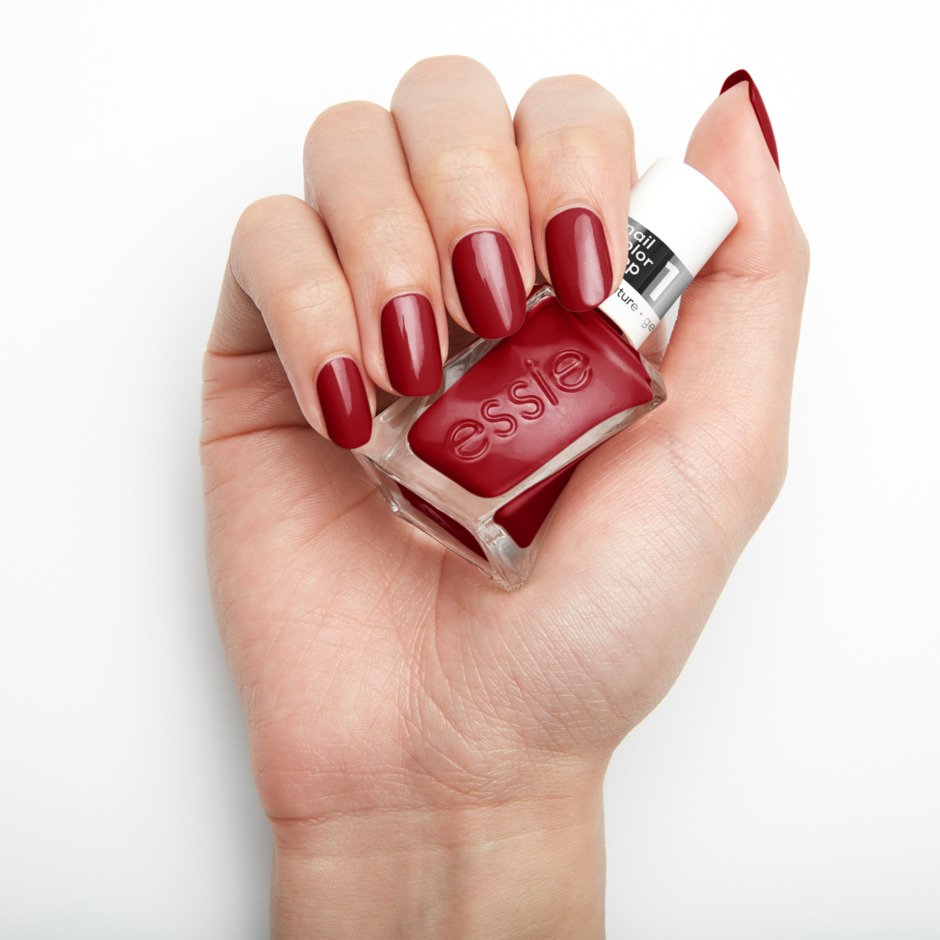 Gel Couture Polish - - Bubbles Nail Burgundy Only Essie