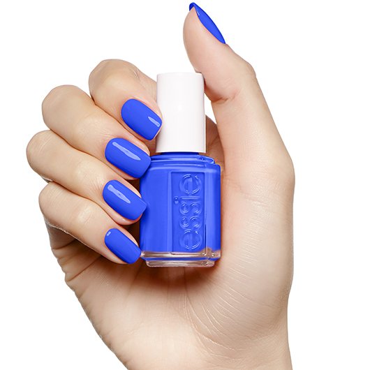 blue fingernail polish