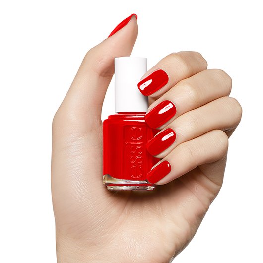 a list - classic creamy red nail polish, nail & lacquer - essie