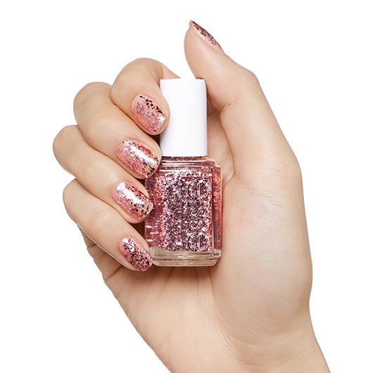 pink silver nail polish