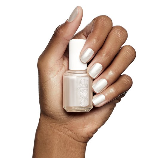 pearly white - - lacquer essie & polish, nail white color platinum