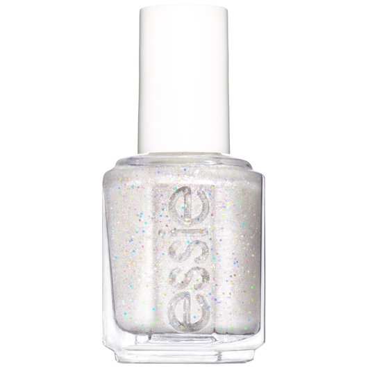 white sparkle nail polish