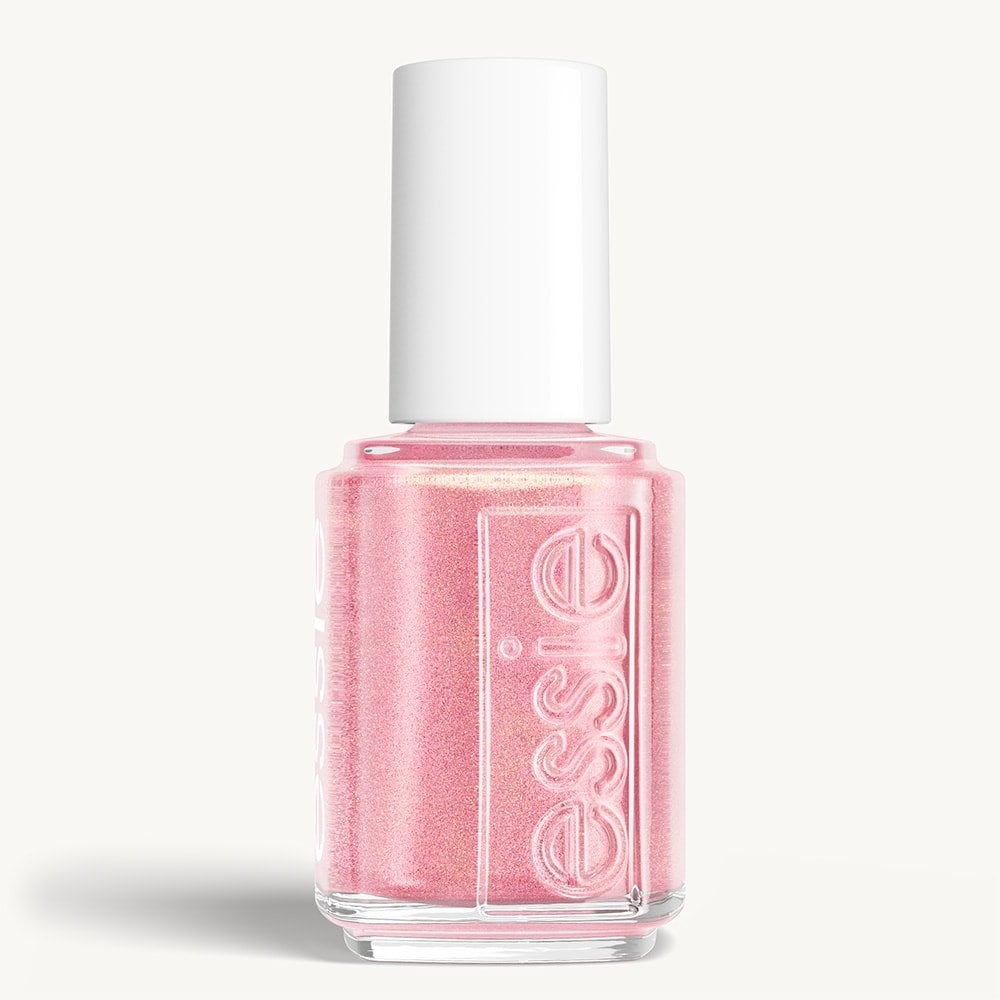 Classic bottle of essie 'Birthday Girl' nail polish against a clean white background.