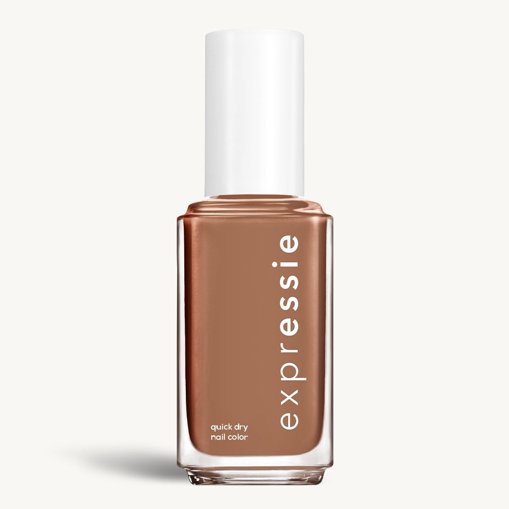 Sleek bottle of Essie Expressie quick-dry nail polish in 'Never Skip a Beat' against a clean white background.