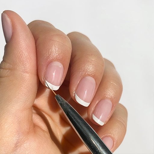French manicured hand - Essie