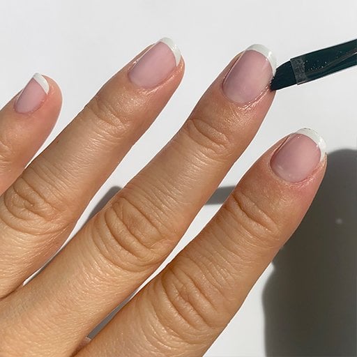 French manicured hand - Essie